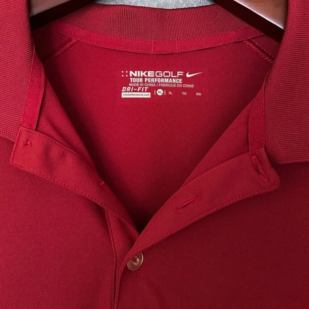 Nike Golf Tour Performance Polo Shirt, Dri-Fit, Size XL